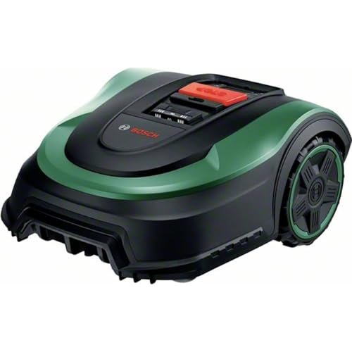 Bosch Robot cortacésped Indego S+ 500 (con batería de 18 V y función de aplicación, base de carga incluida, ancho de cor...